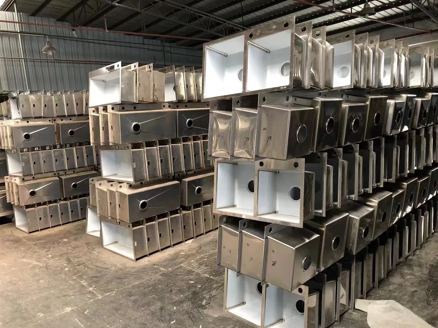 7545A Stainless Steel Kitchen Sink, Single Bowl with Shelf, Sink