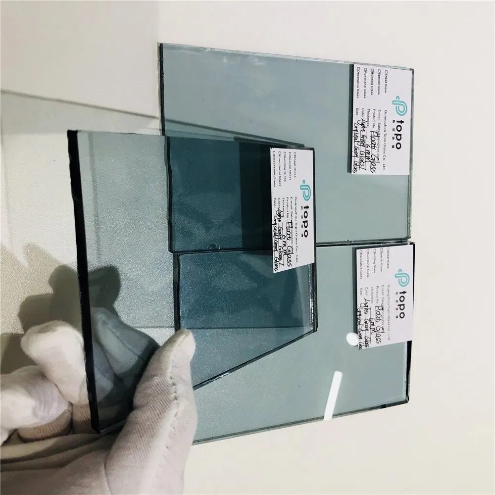 5mm-12mm Gray with Blue Building Float Glass (C-LG)