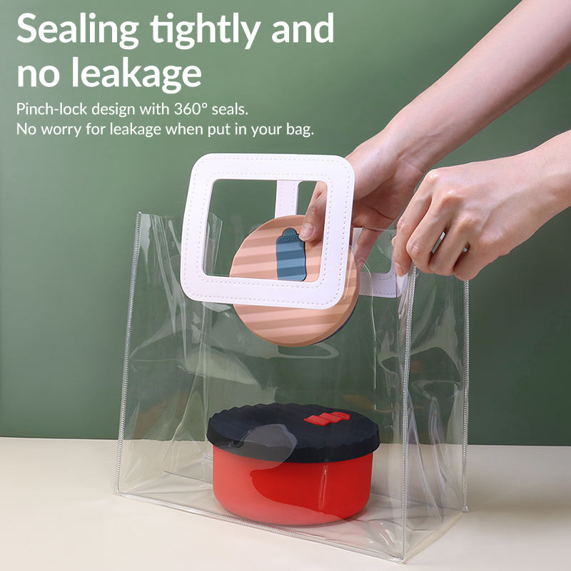 BPA Free Unbreakable Non-Toxic Leakproof Multi-Use Silicon Slice Lunch Fruits Pizza Dough Proofing Box Food Grade Silicone Storage Container Soup Bowls with Lid