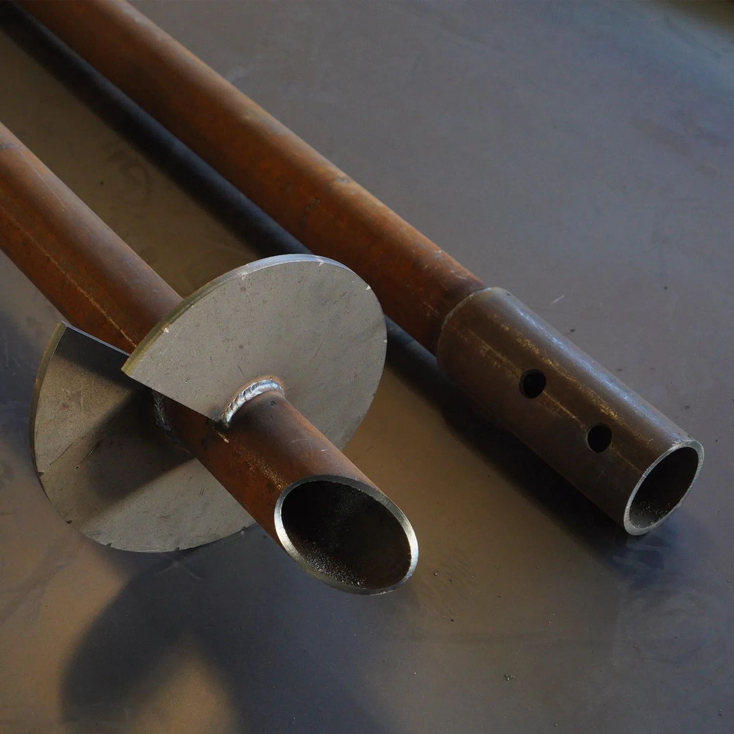 Heavy-Duty Double Helix Helical Screw Piles for Foundations