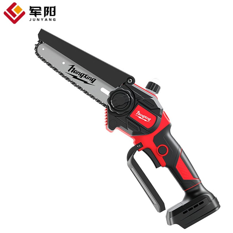 Compact Lightweight Electric Chain Saw for Narrow Space Use