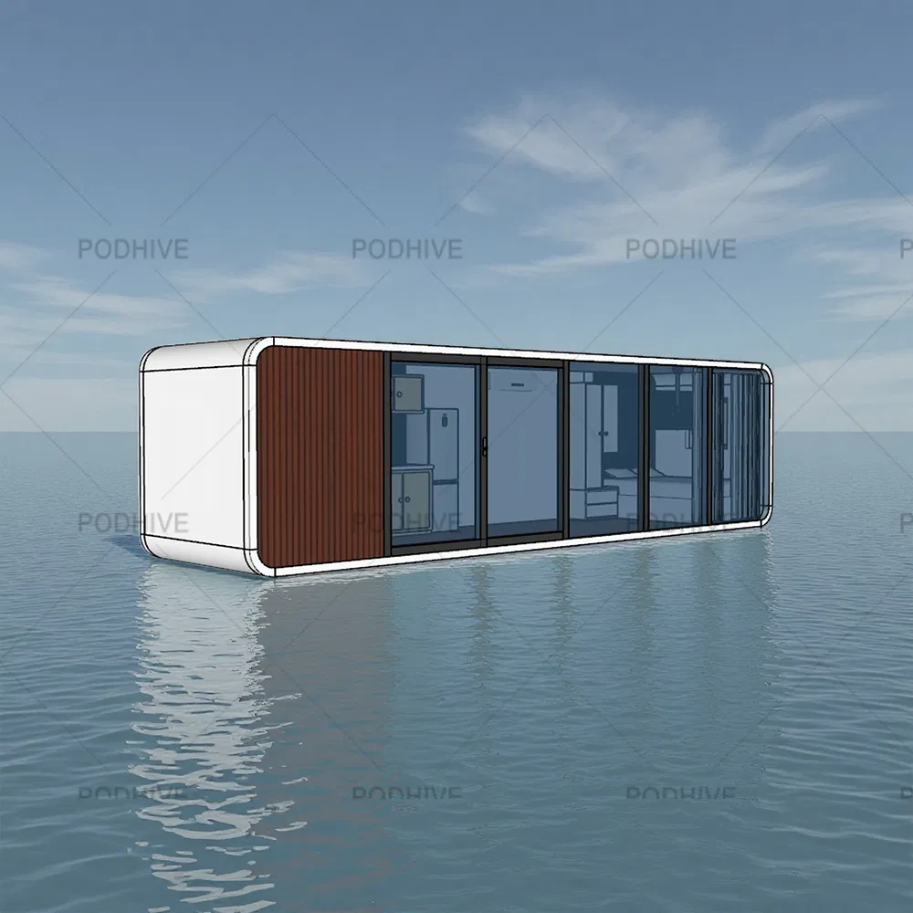 Cheap Prefabricated Luxury Mobile Apple Cabin House for Sale Prefab Portable 20FT 40FT Office Pod Insulated Container Home
