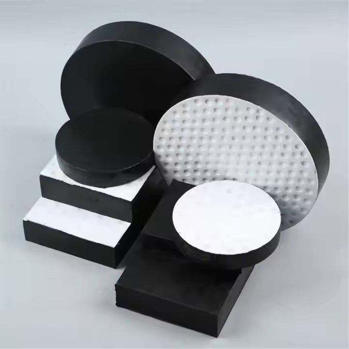 Aohong Natural Rubber Laminated Elastomeric Bearing Pads Bridge Rubber Seismic Isolation Bearings for Bridge and Building Support Road