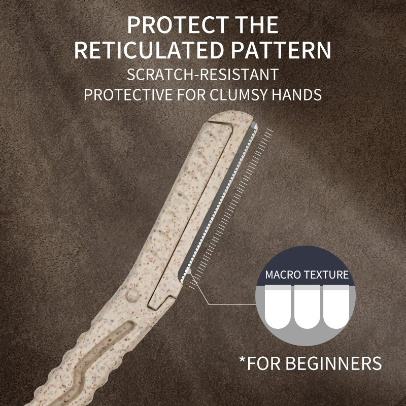 2025 Eco Eyebrow Trimmer - Natural Wheat Straw Design