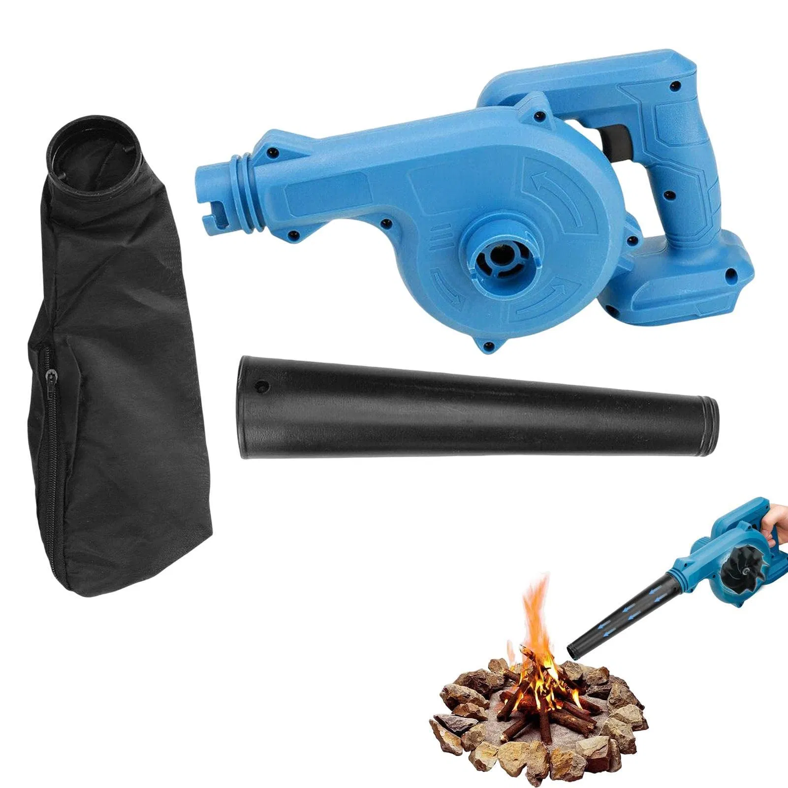 Hot Sale Electric Leaf Sweeper Powerful Motor Battery Powered Farm Garden Blower