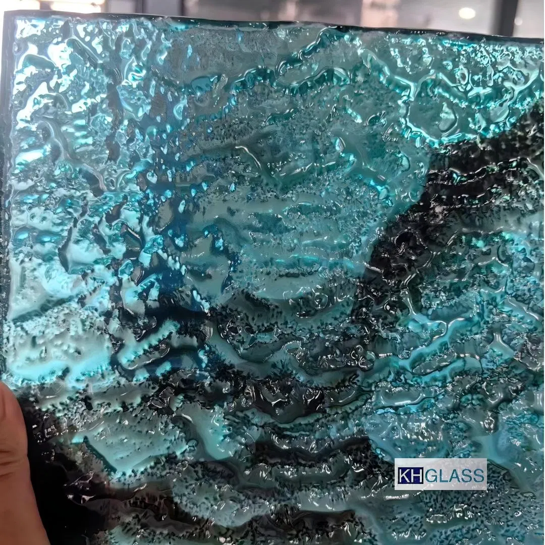 6mm 8mm Stylish Cast Textured Factory Supply Clear Tempered Toughened Bent Glass for Building Glass Door and Window