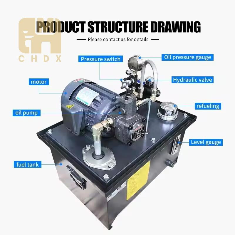 Промышленная гидростанция с поршневым насосом
