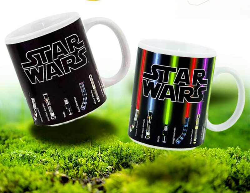 Ceramic Color Changing Mug Mug Printing Star Wars Patterns Ins Wind Heat Transfer Logo Image Color Changing Mugs