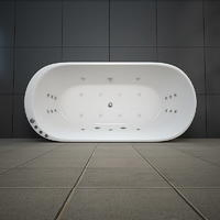 Акриловая отдельностоящая ванна SPA с LED-подсветкой