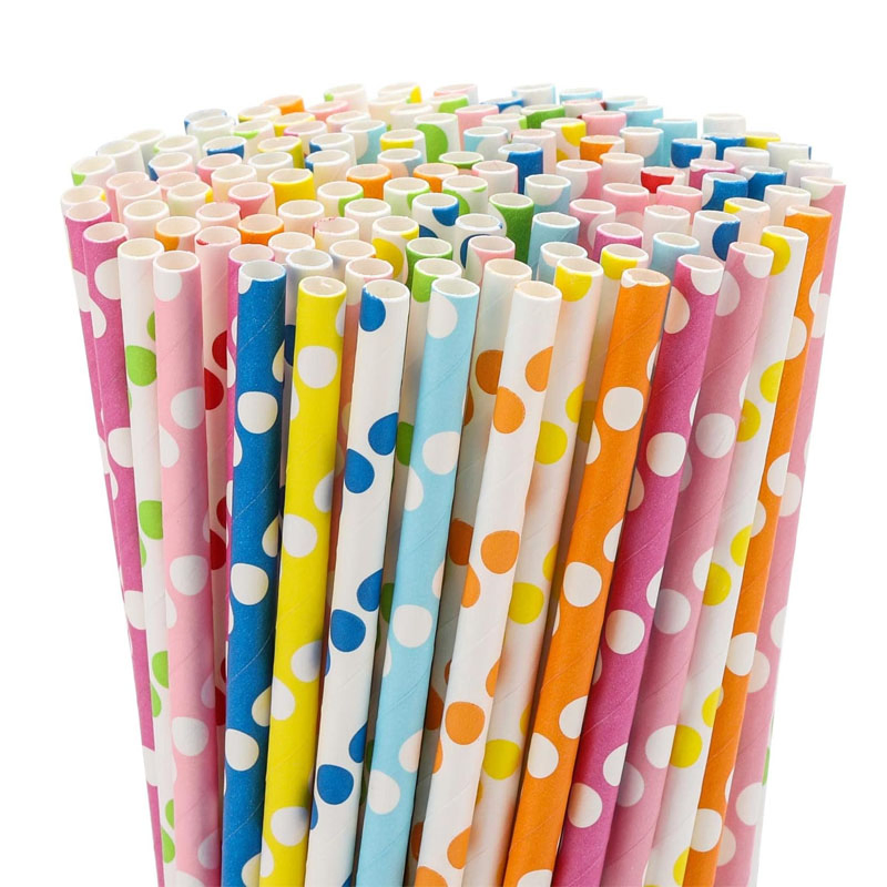 Hot Sale High Quality Manufacturers Disposable Color Paper Straws Biodegradable Paper Straw Drinking