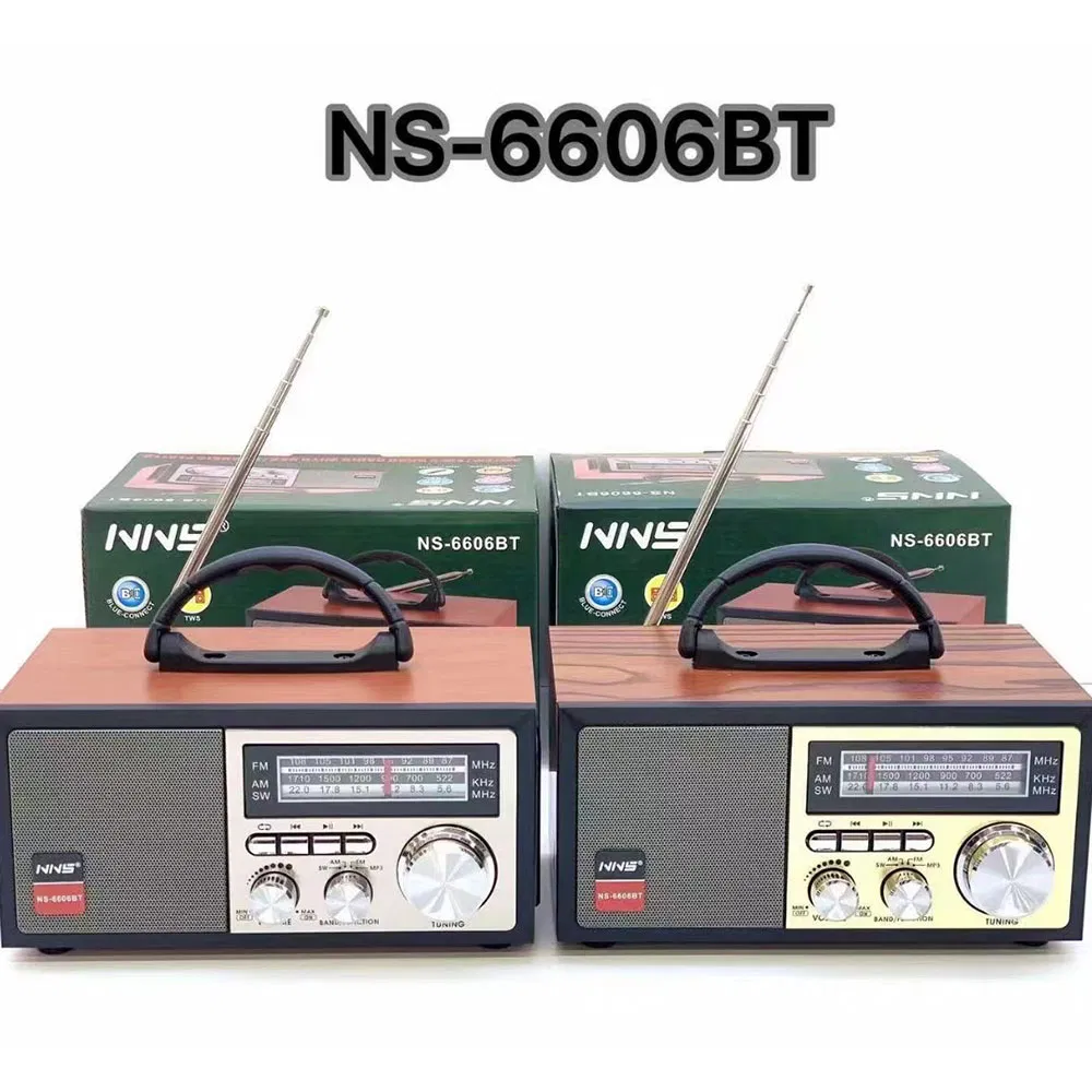 Деревянное ретро-радио NS-6606BT с Bluetooth