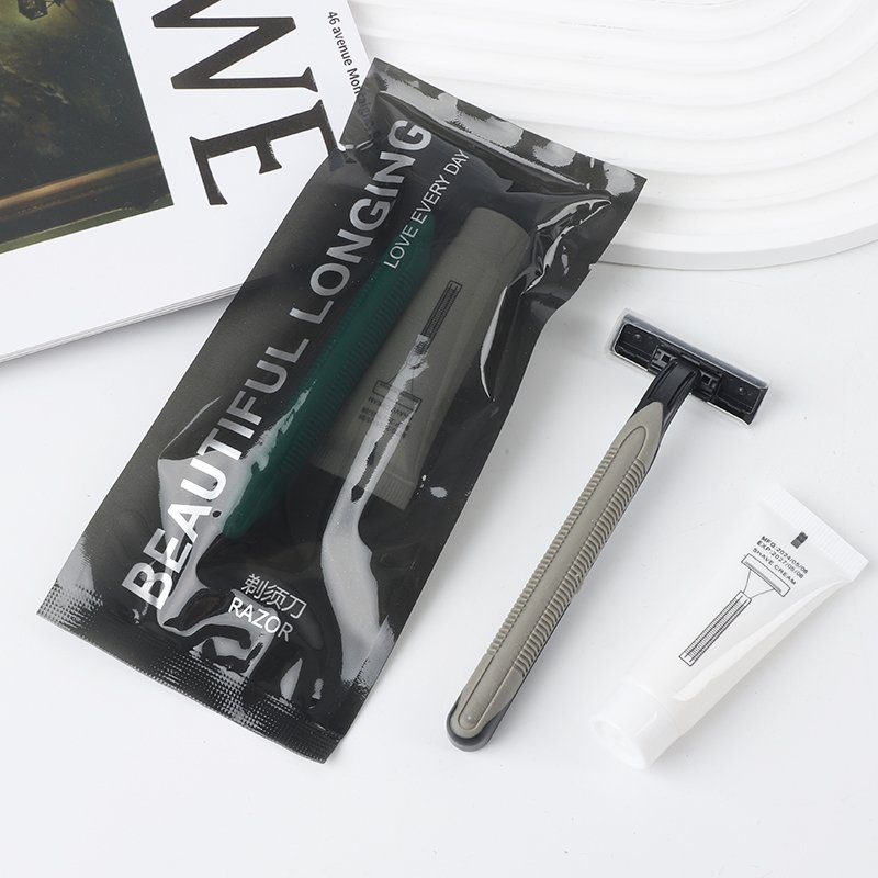 Black Transparent Luxury High-End Hotel Homestay Disposable Toiletries Set Dental Appliances Razors Care Products Combination