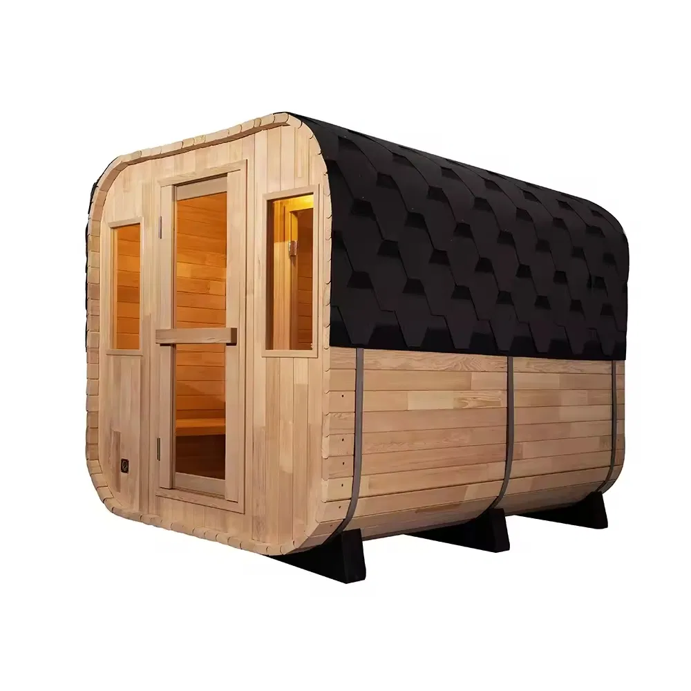 Традиционная паровая сауна из массива дерева на 4 человека