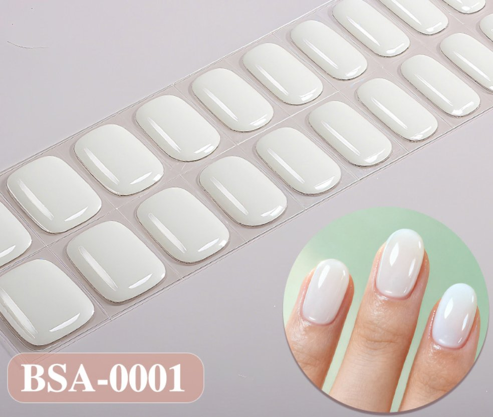 3D Diamond Soft Rubber Hemafree Gel Polish No UV Lamp Nail Strips Stickers UV Free Gel Nail Wraps Baked Free Nail Polish Gel Stickers Toe Nail Wraps Stickers