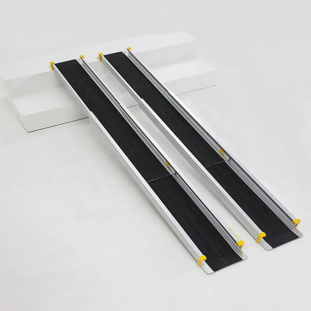6FT Durable Telescopic Scooter Ramp with Non-Slip Surfaces