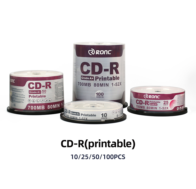 CD-R и DVD-R диски 700MB/4.7GB, записываемые, Printable
