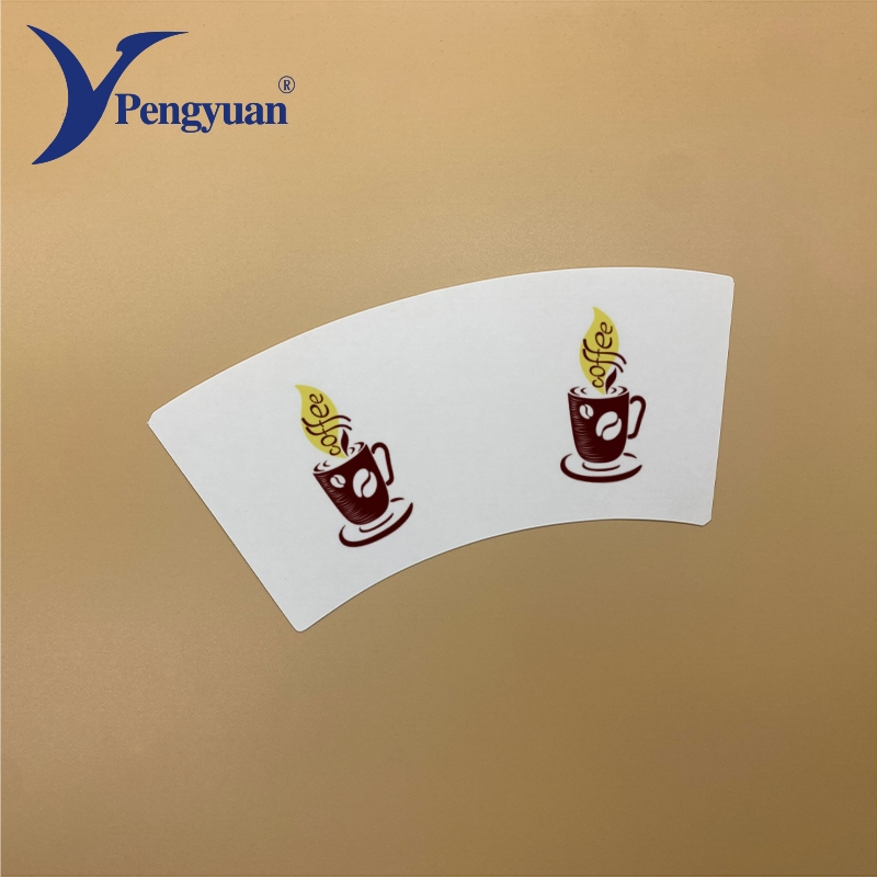 Hot Coffee Cup Paper Fan Disposable Cup Paper Raw Material
