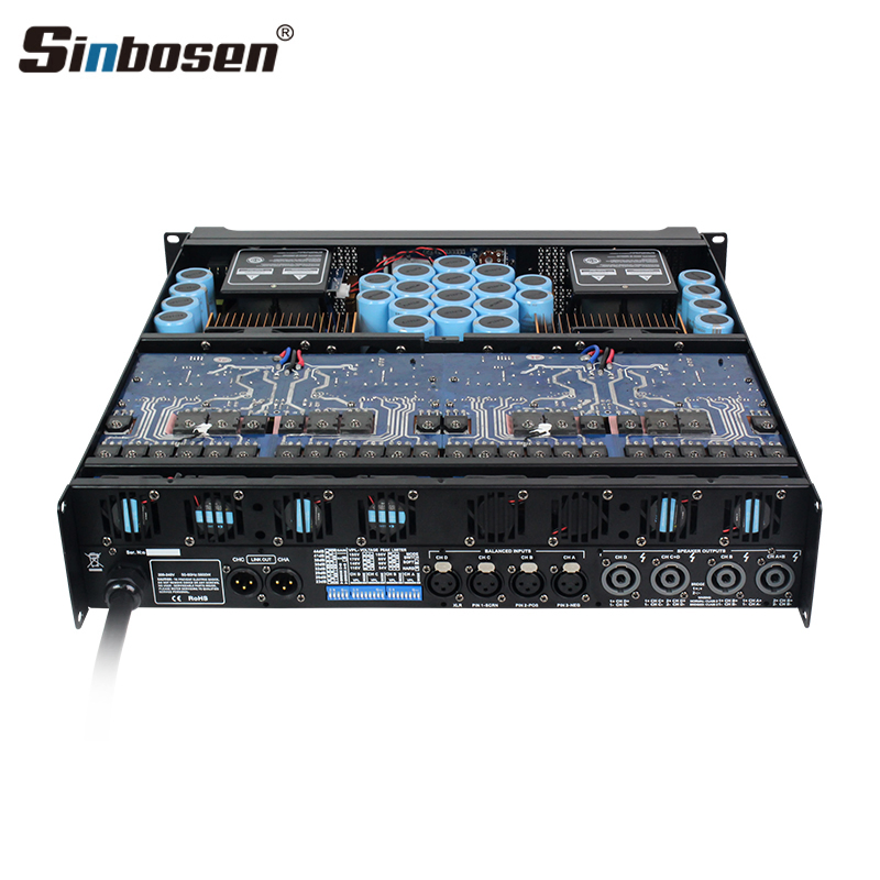 Professional Audio 4 Channel Subwoofer Power Amplifier Ds-20q 5000 Watts