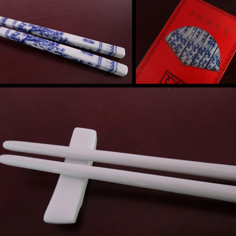 Exquisite Luxury Ceramic Chopsticks Gift Set for Collectors