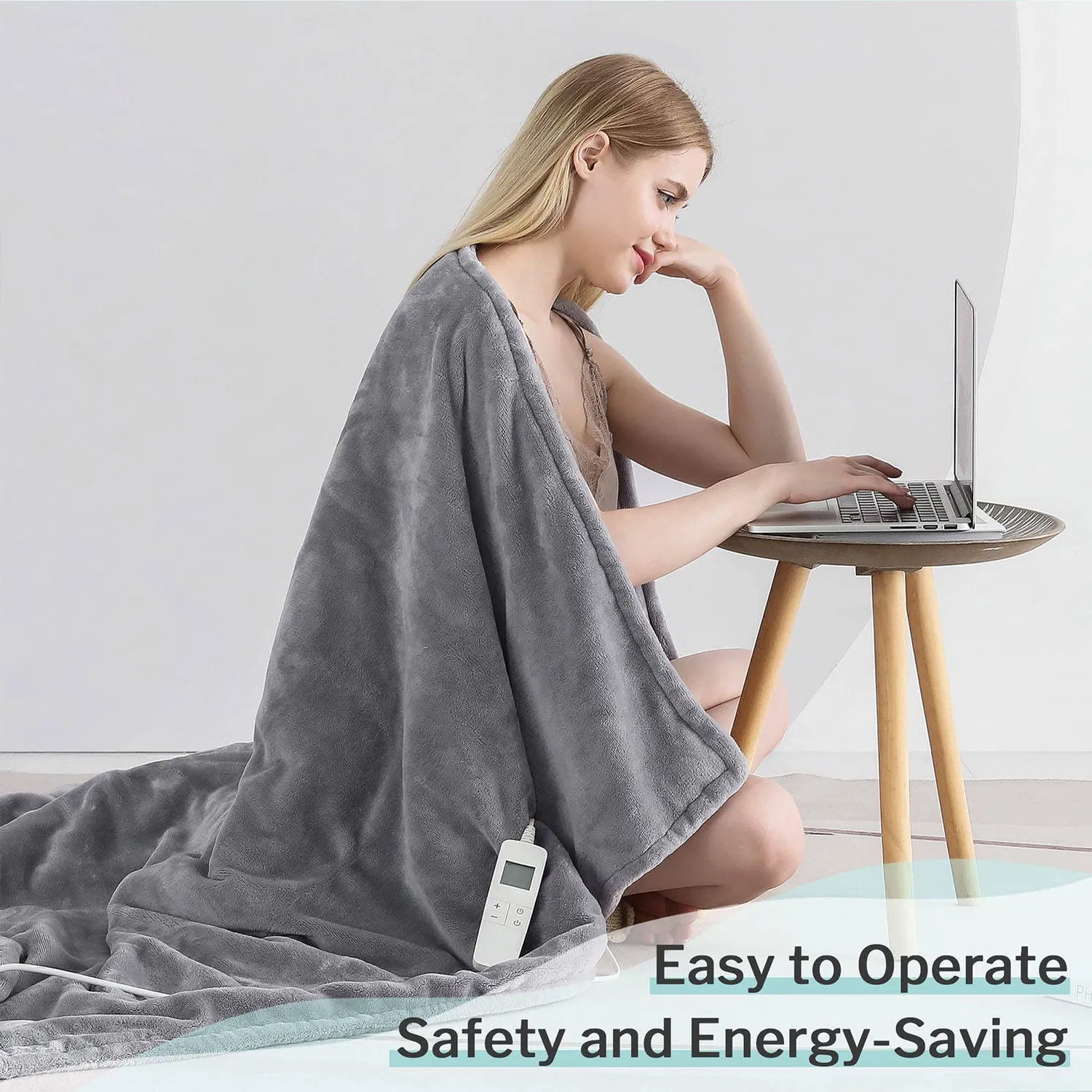 120X160cm Electric Heated Sherpa Blanket