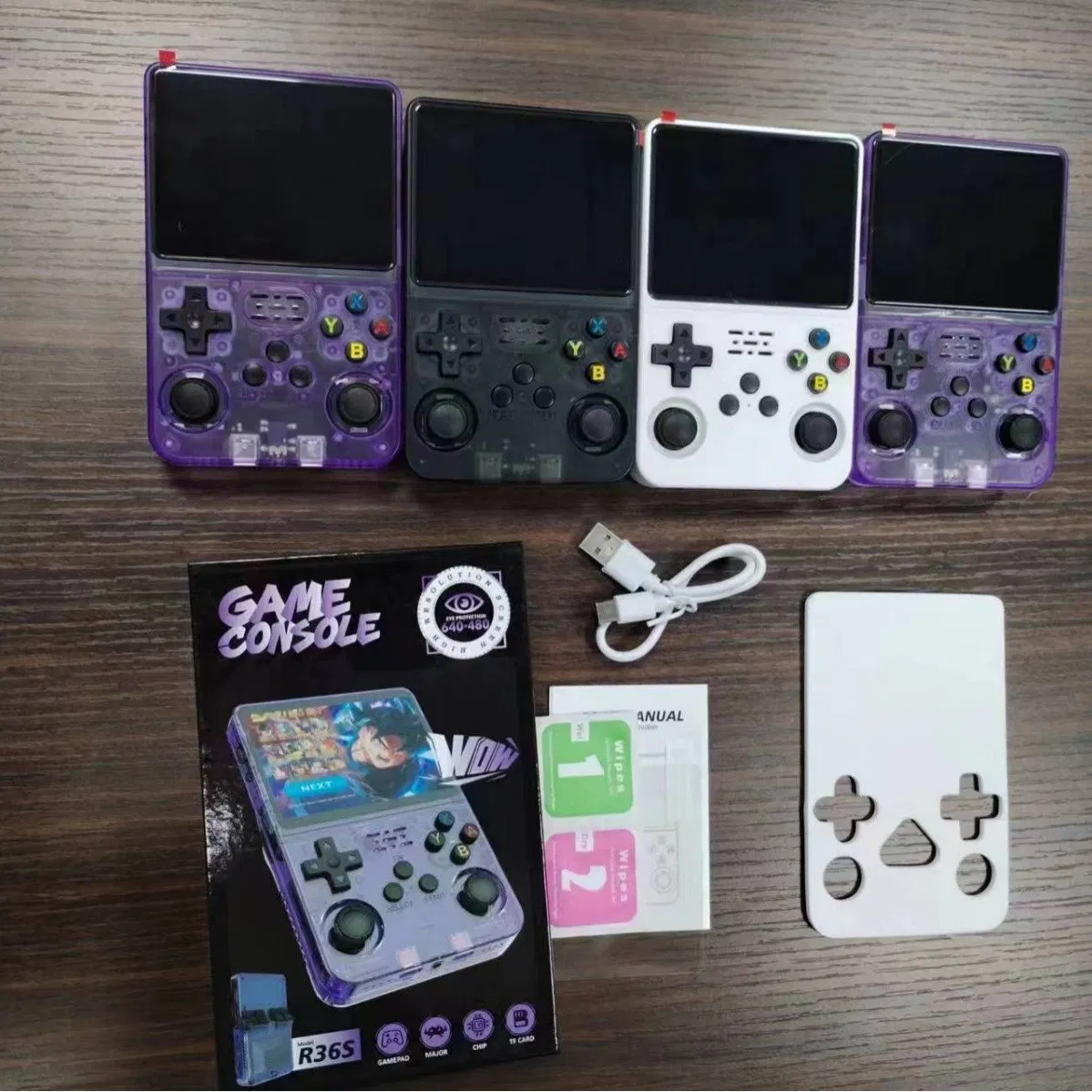 Retro Portable R36s Handheld 3.5 Inch Game Console Retro Gba Arcade Classic Linnux System 64GB FC Arcade Joystick