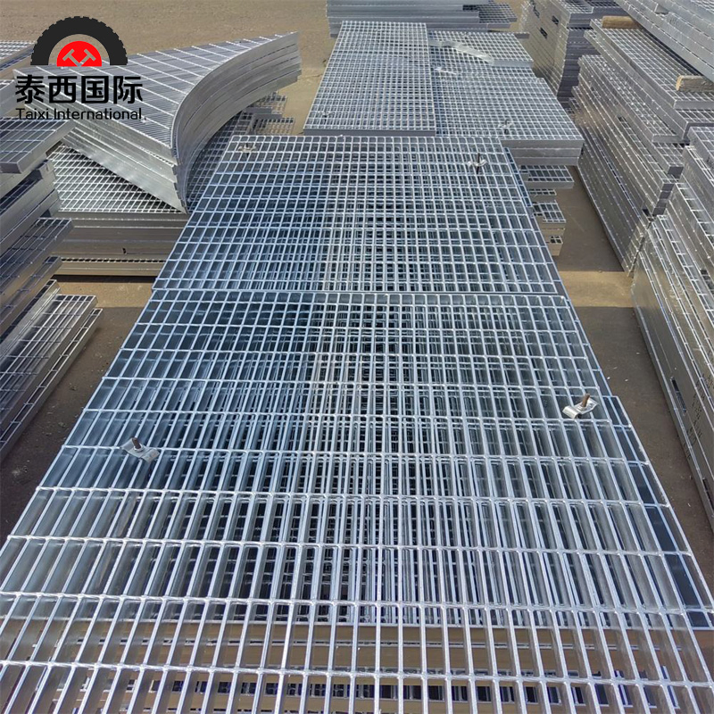 Galvanized Plain Bar Grating Twisted Bar Catwalk Grid Platform Metal Walkway Platform