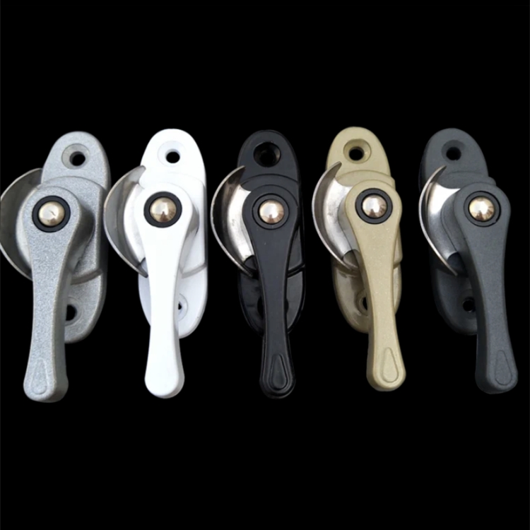 CE ISO Window Door Hardware Accessories UPVC Window Crescent Lock 360 Degree Safety Double Sided Crescent Lock for Sliding Window