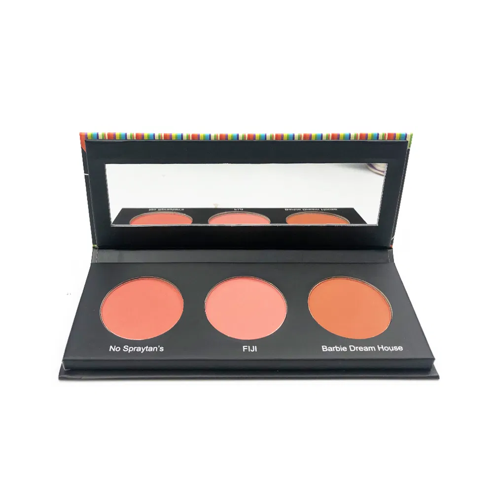 New Arrival Blush High Pigment 3 Colors Blush in Paper Box