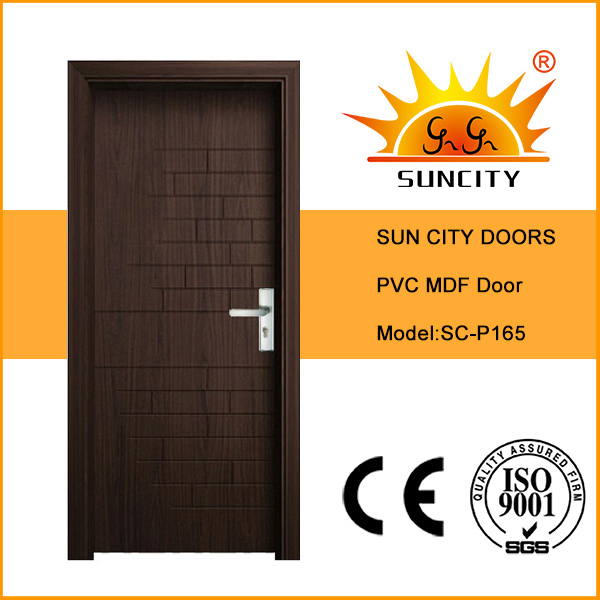 Modern PVC Interior Room Wood Door Panel