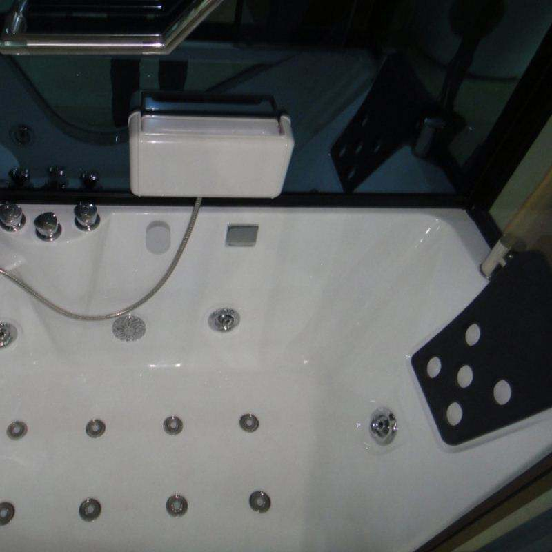 Luxury Whirlpool Steam Shower Room Relax Shower Wet Glass Cabin Bath Room