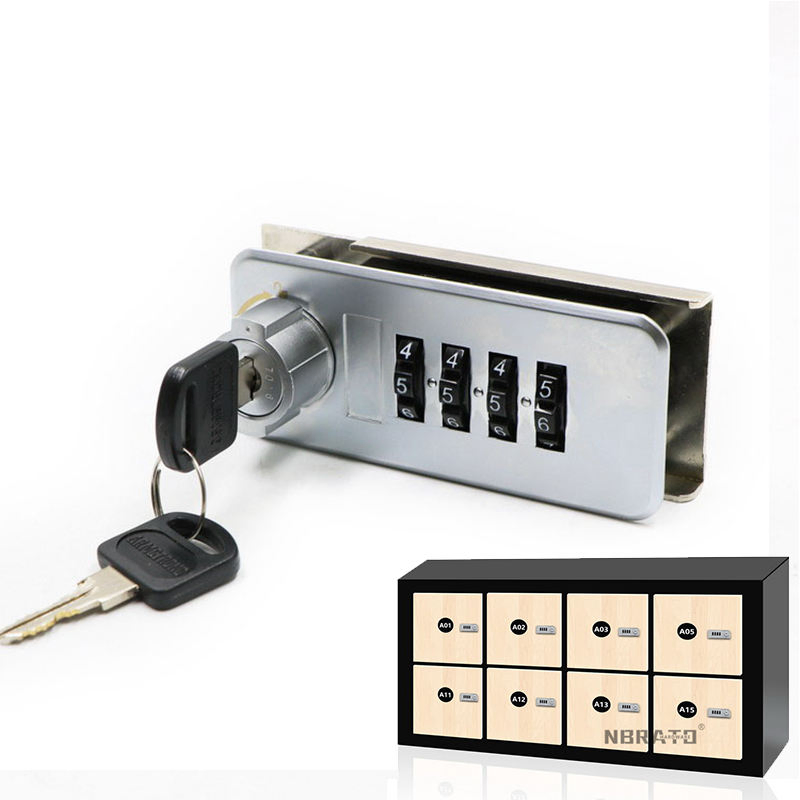 Public School File Drawer Furniture Gym Armstrong Mechanical Metal 4 Dials Digital Cabinet Combination Locker Lock with Master Key