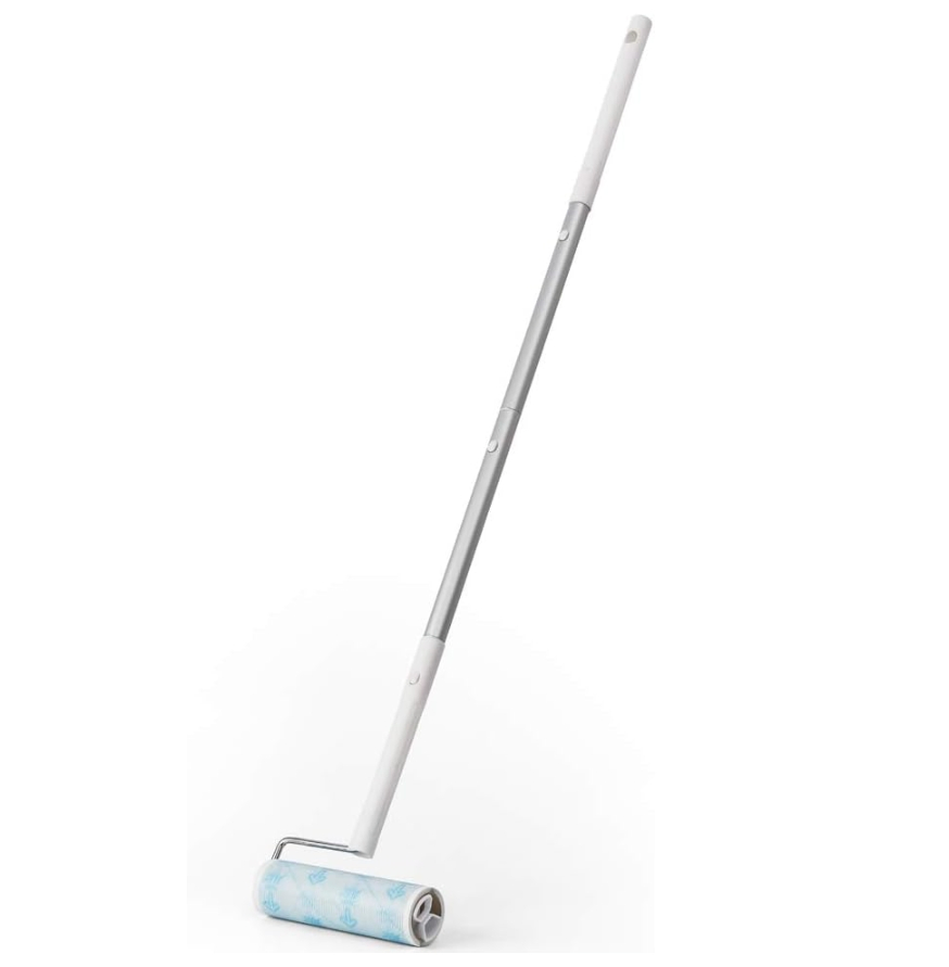 Lint Roller Sticky Roller Pet Hair Roller Sticky Mop with Extendable Handle