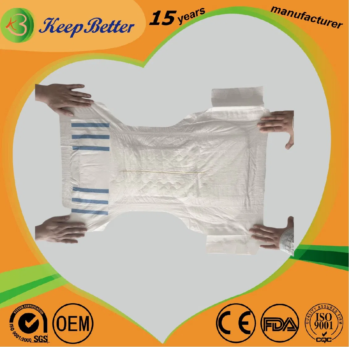 Disposable Adult Diapers T-Shape or S-Cut