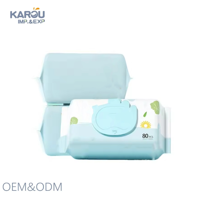 Customizable Mini Flushable Adult Wet Wipes with Vitamin and Aloe