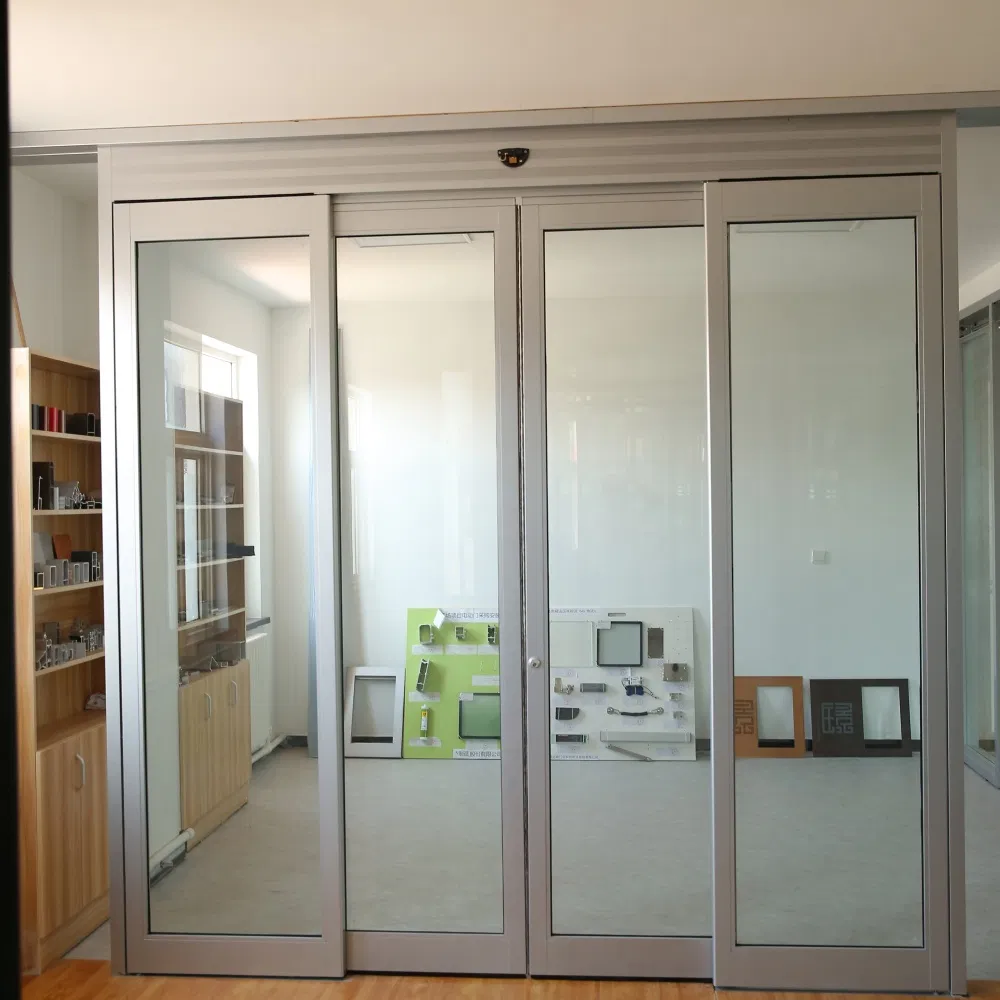 Security Entrance Facial Recognition Sliding Door/Aluminum Alloy Glass Door