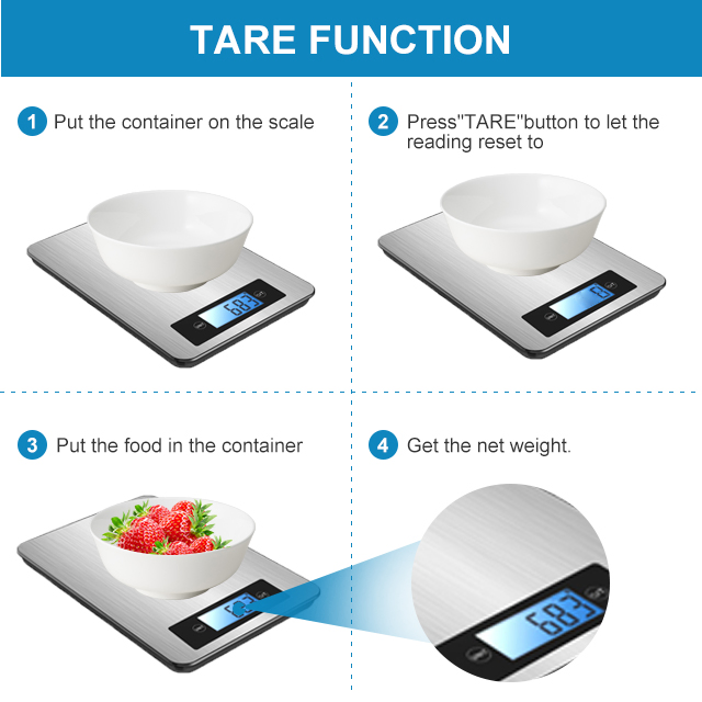 Hot Selling High Precision Kitchen Scale with Stainless Steel Scale Pan Long