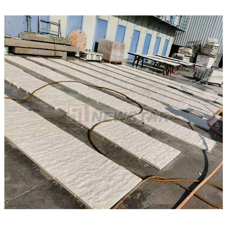 Exterior Wall Tiles Cream Bellow Moca Cream White Wall Stone Large Pieces Wall Cladding Limestone Price