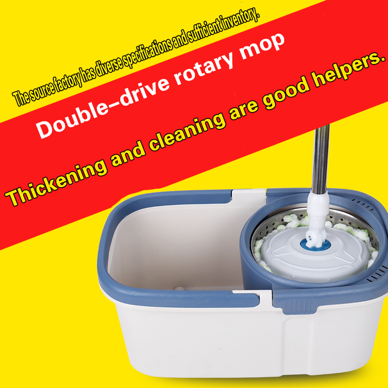 Super 360 Self-Rotating Magic Microfiber Spin Mop with Stainless Steel Bucket