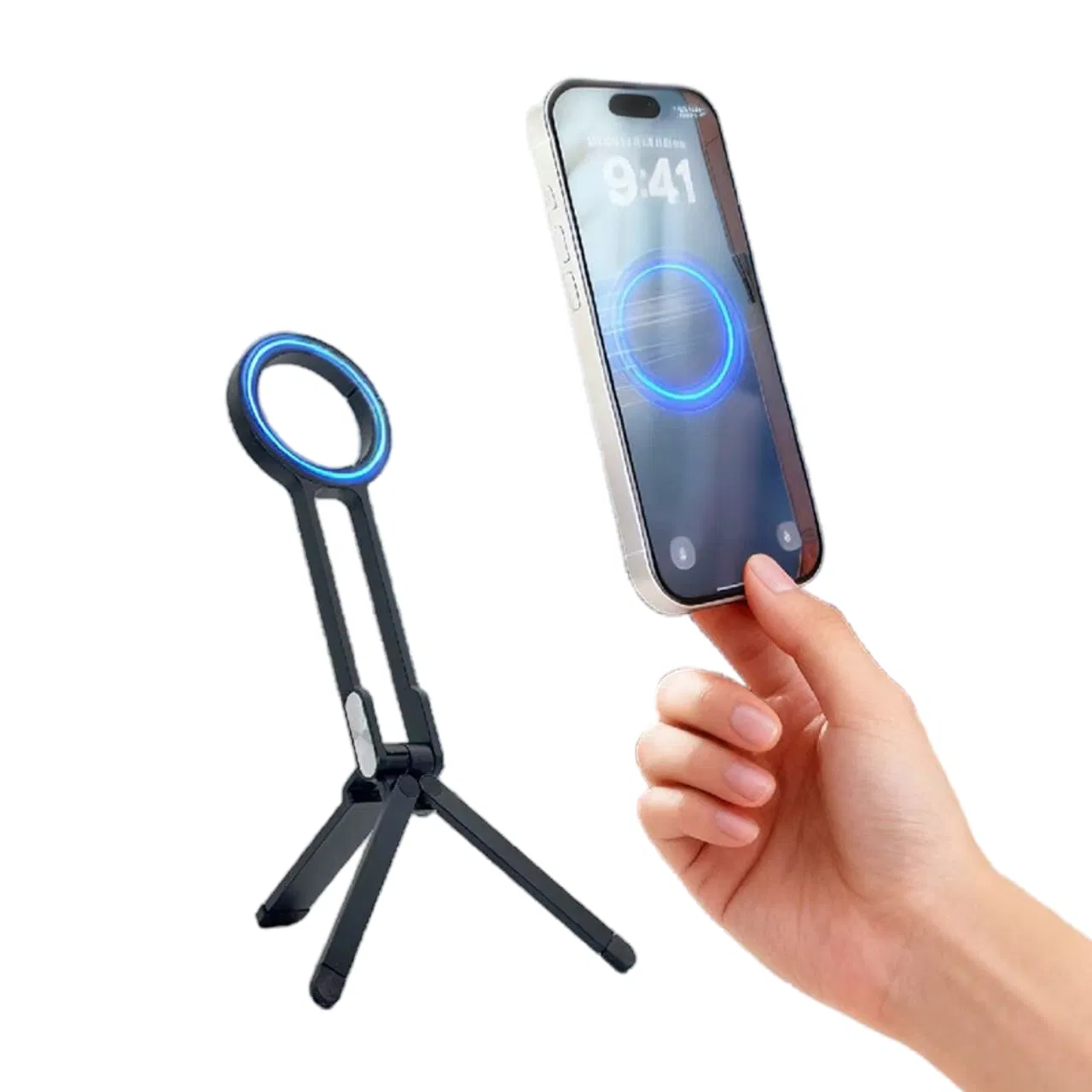 Mobile Phone Magnetic Tripod Carabiner 2025 New Three-Legged Mobile Phone Bracket Multifunctional Shooting Rack Portable Live Broadcast