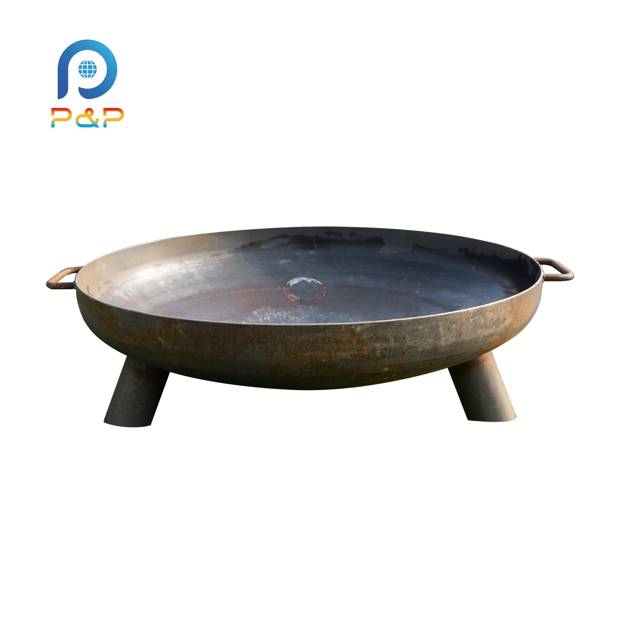 Стальной уличный очаг для семейных посиделок