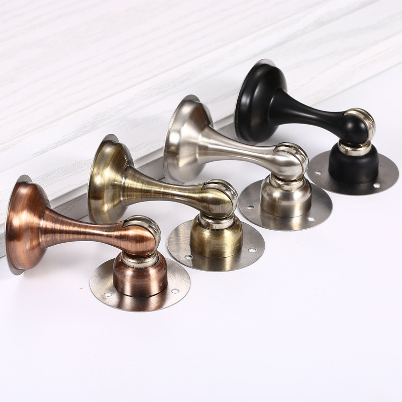 Stainless Steel Magnetic Door Stopper Sticker Hidden Door Holders