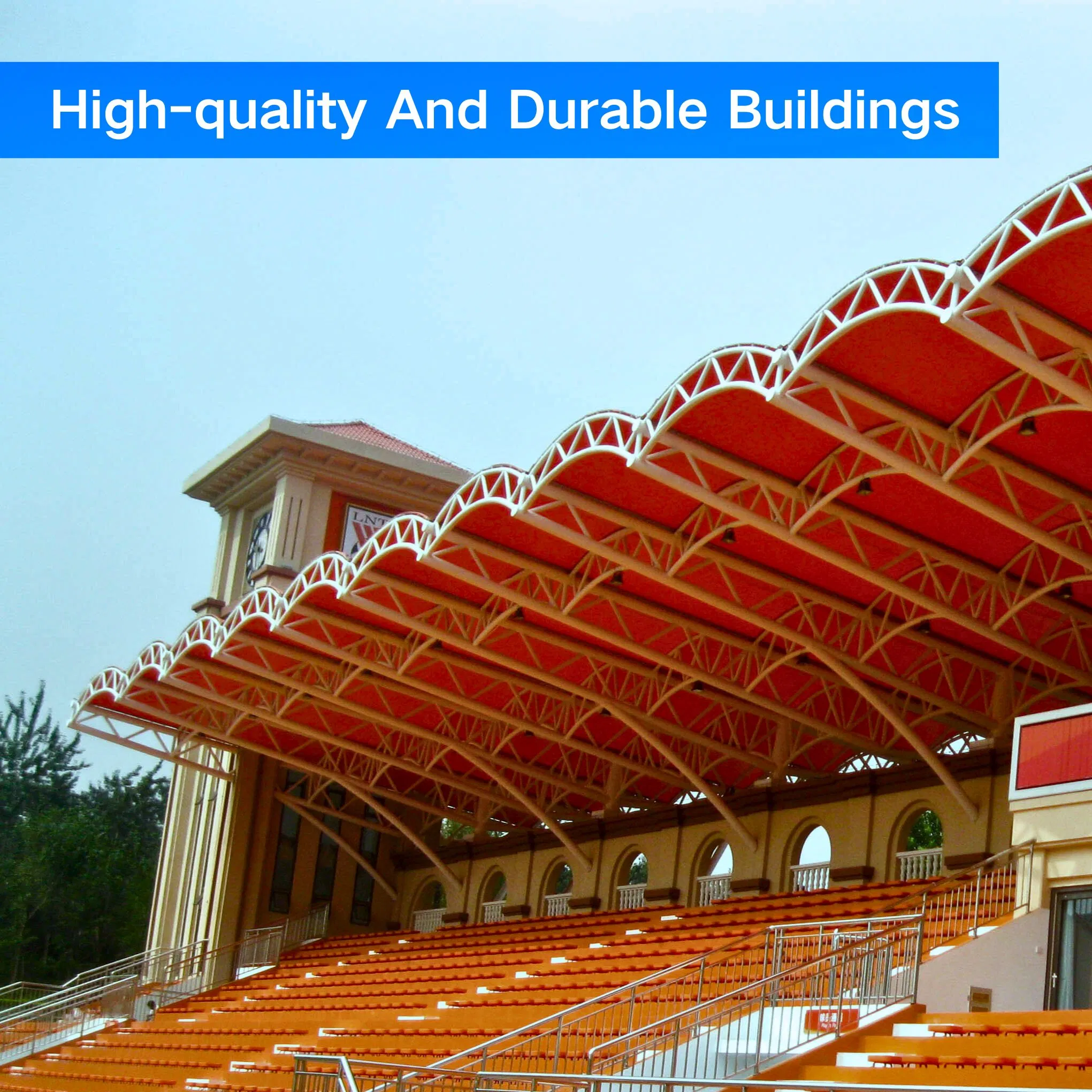 High Level Assembly Type Steel Structure Building with Beautiful Appearance