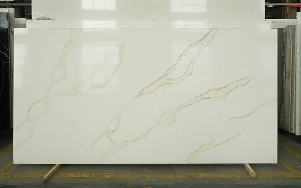 Quartz Stone Countertop Slab in Custom Size and 100 Colors