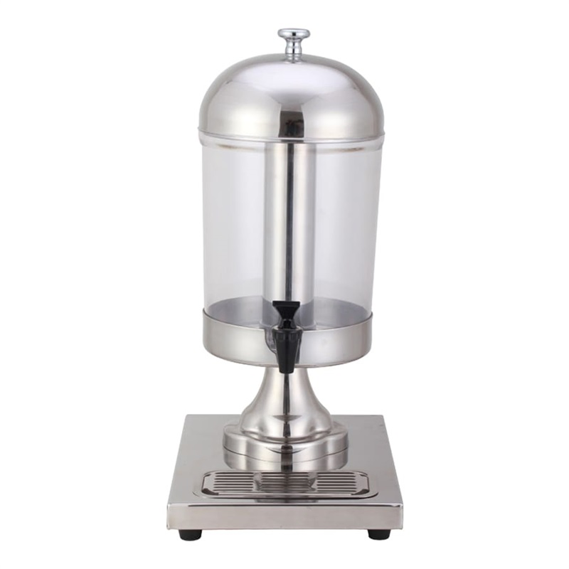 Hotel Round Stainless Steel Single Beverage Fruit Juice Dispenser