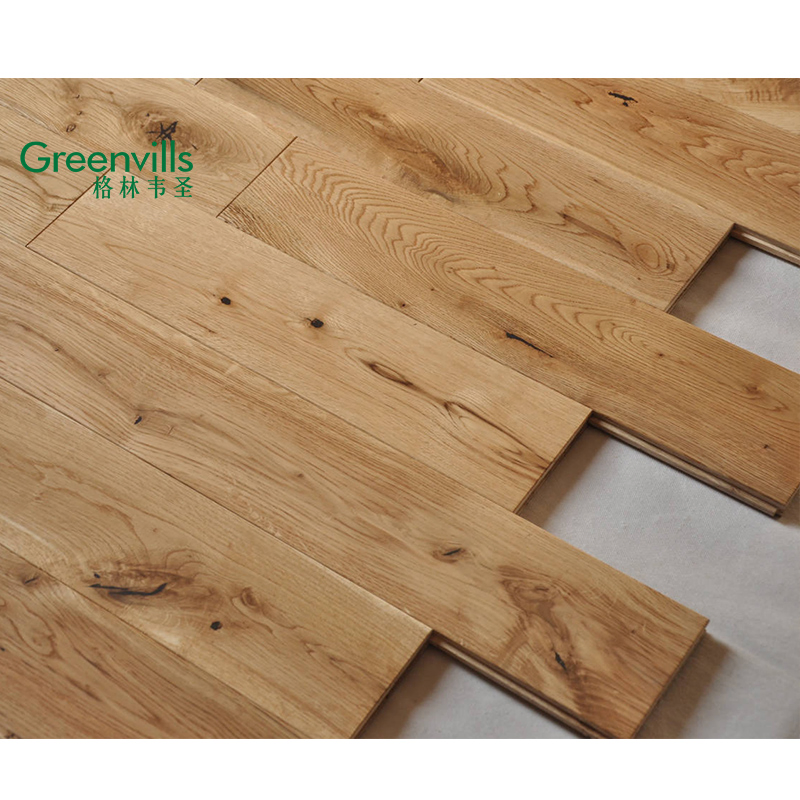 Wholesale Prices 125mm Wide Natural White Oak Solid Hard Wood Flooring Solid White Oak Hardwood Flooring