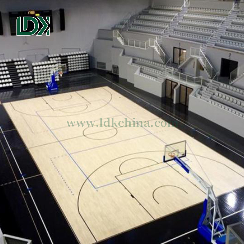 Factory Direct Basketball Wooden Flooring with Professional Shock Absorption