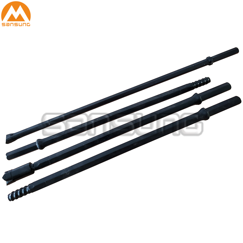 R25 Thread Shank End Rod for Borehole Mining
