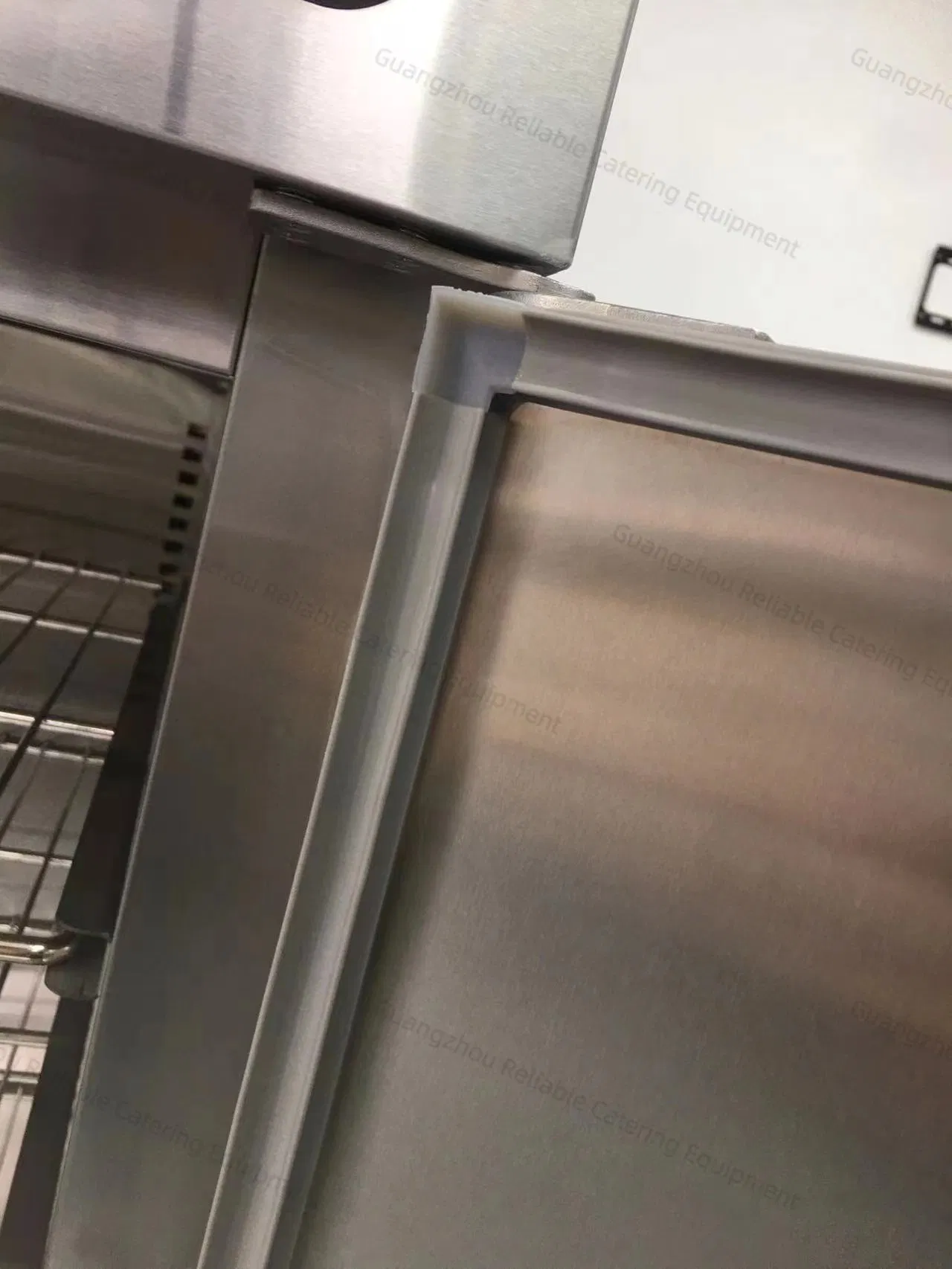 Modern Stainless Steel Food Warmer Trolley with Temperature Display