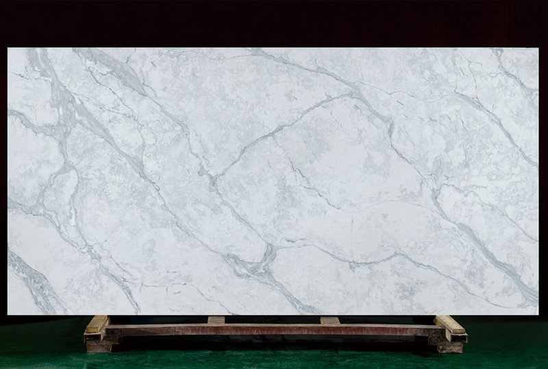 Artificial Stone polished/honed black/white/beige SF-20211white and grey quartz counters for interiors/indoor kitchen/vanity