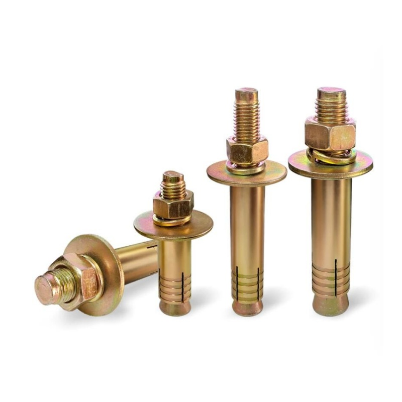 Yellow Zinc Plated Large Washer Sleeve Type Expansion Anchor Bolt for Elevator Lifting Installation